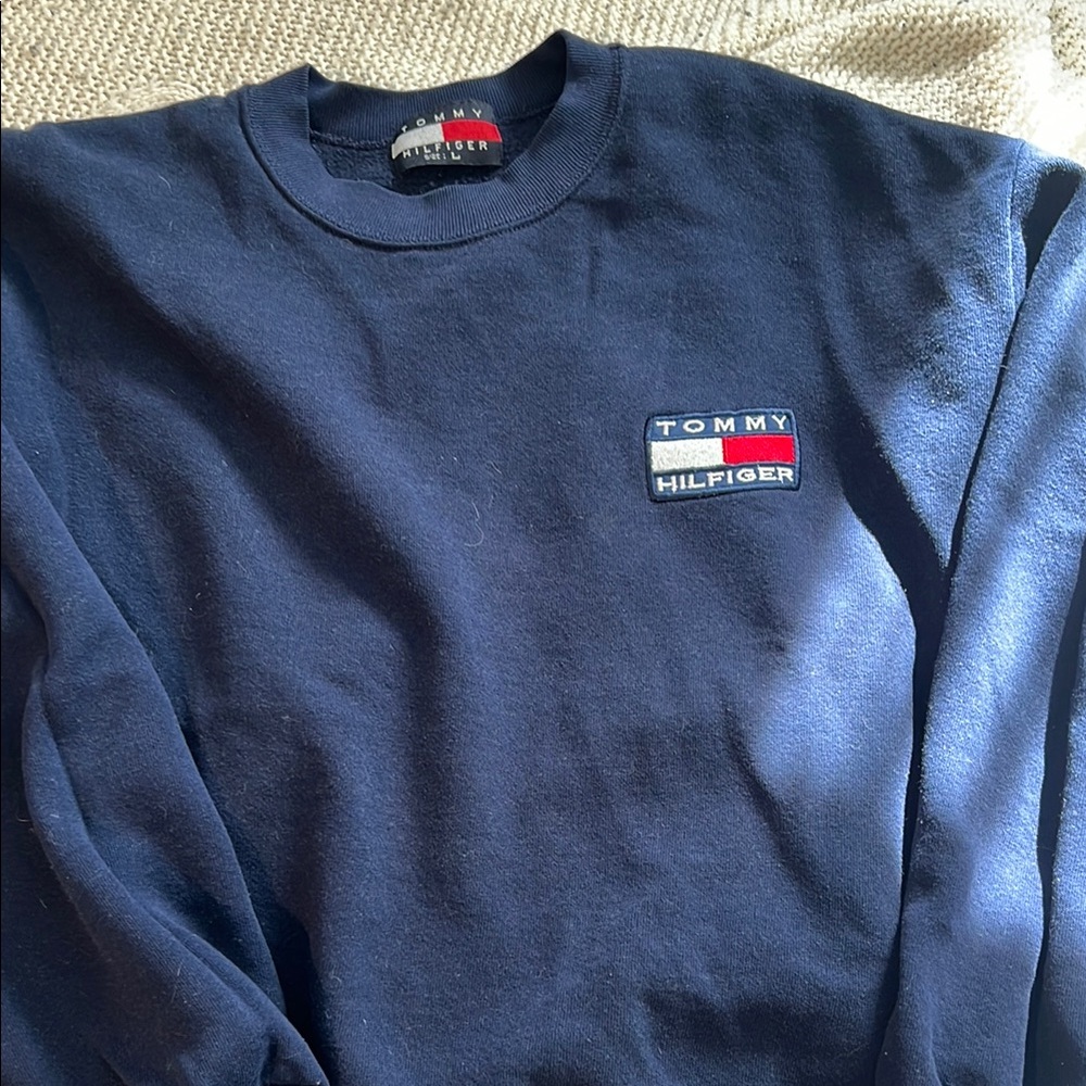 Tommy Hilfiger Blue Crew Neck Sweatshirt